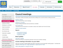 Tablet Screenshot of councilmeetings.lewisham.gov.uk
